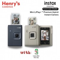 Fujifilm Instax Mini LiPlay+ Premium Hybrid Instant Camera
