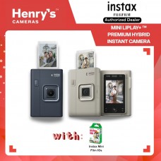 Fujifilm Instax Mini LiPlay+ Premium Hybrid Instant Camera