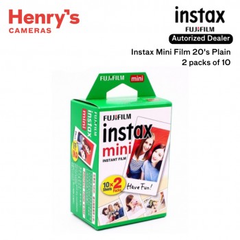 Fujifilm Instax Mini Film 20s Plain 2 packs of 10 Fujifilm Instax Mini Film 20s Plain 2 packs of 10