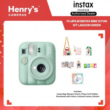 FUJIFILM Instax Mini 13 Fun Kit Lagoon Green