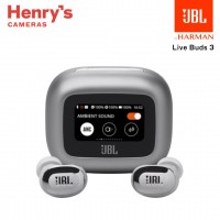 JBL Live Buds 3 True Wireless Noise Cancelling Bud-Type Earbuds (Silver)