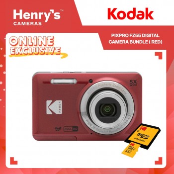 Kodak PIXPRO FZ55 Digital Camera Bundle - Red