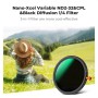 37mm Variable ND2-32 (1-5 Stops) & Circular Polarizing Filter CPL & Black Mist 1/4 3 in 1 HD Lens Filter - KF01-2916V2