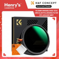 40.5mm Variable ND2-32 (1-5 Stops) & Circular Polarizing Filter CPL & Black Mist 1/4 3 in 1 HD Lens Filter - KF01-2917V2