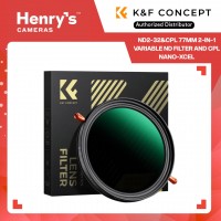 K&F ND2-32&CPL 77mm 2-in-1 Variable ND Filter and CPL Nano-Xcel - KF01-1087V2