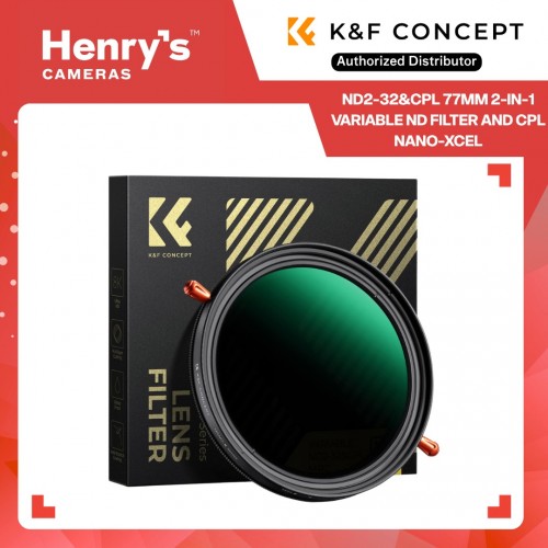 K&F ND2-32&CPL 77mm 2-in-1 Variable ND Filter and CPL Nano-Xcel - KF01-1087V2