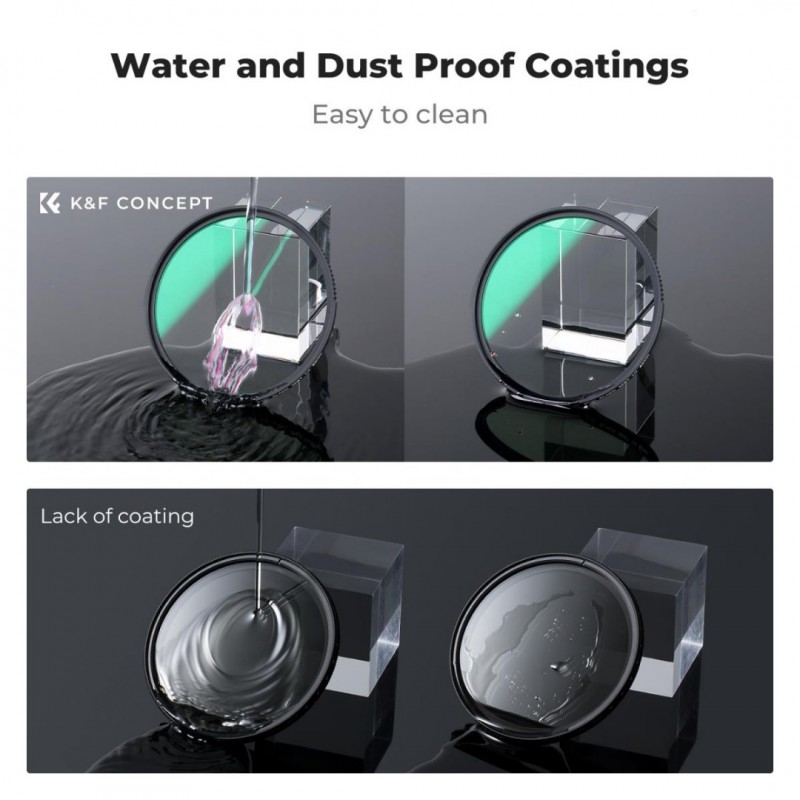 K&F CONCEPT 46mm Black Diffusion 1/4 Filter Mist Cinematic