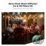 49mm Black Mist 1/4 + 1/8 Filters Kit Black Diffusion Cinematic Effect Filters Set - SKU-1709V1