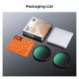 49mm Black Mist 1/4 + 1/8 Filters Kit Black Diffusion Cinematic Effect Filters Set - SKU-1709V1