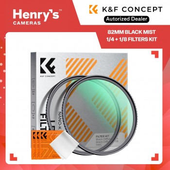 82mm Black Mist 1/4 + 1/8 Filters Kit Black Diffusion Cinematic Effect Filters Set - SKU-1717V1