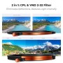 K&F 52mm Magnetic Filter Kit CPL + ND2-32 + Black Mist 1/4 Filter Set -SKU-2763 