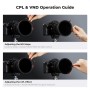 K&F 52mm Magnetic Filter Kit CPL + ND2-32 + Black Mist 1/4 Filter Set -SKU-2763 