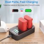 KingMa 2pcs LP-E6NH Battery 1090mAh and LCD Dual Charger Kit