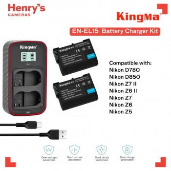 Kingma BM058-EN-EL15 Battery Charger Kit 1960mAh Kingma BM058-EN-EL15 Battery Charger Kit 1960mAh