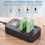 KingMa 2-Pack 1010mAh NB-13L Battery and LCD Dual Charger for Canon