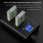 KingMa 2-Pack 1010mAh NB-13L Battery and LCD Dual Charger for Canon
