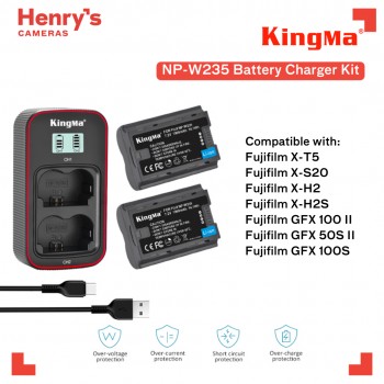 Kingma BM058-W235 NP-W235 1960 mAh Battery Charger Kit Kingma BM058-W235 NP-W235 1960 mAh Battery Charger Kit