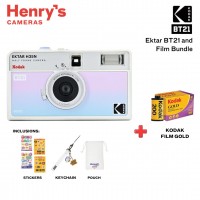 Kodak Ektar H35 Half Frame Film Camera BT21 Edition and Gold Film Bundle