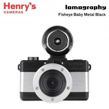 Lomography Fisheye Baby 110 Film Camera - Metal Black