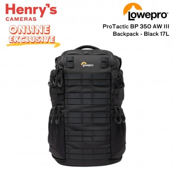 Lowepro ProTactic BP 350 AW III Backpack - Black 17L Lowepro ProTactic BP 350 AW III Backpack - Black 17L