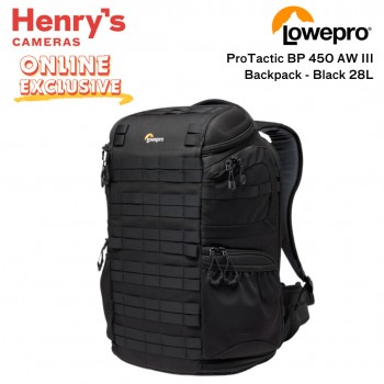 Lowepro ProTactic BP 450 AW III Backpack - Black 28L Lowepro ProTactic BP 450 AW III Backpack - Black 28L