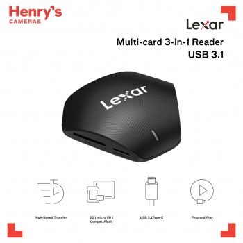 Lexar Professional Multi-Card 3-in-1 USB 3.1 Card Reader Lexar Professional Multi-Card 3-in-1 USB 3.1 Card Reader