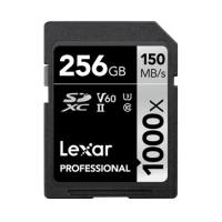 LEXAR 256GB PROFESSIONAL 1000X SDXC UHS-II 150/90 MB/S