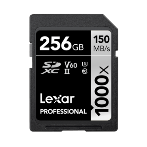 LEXAR 256GB PROFESSIONAL 1000X SDXC UHS-II 150/90 MB/S
