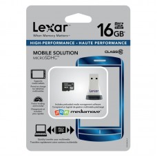 LEXAR 16GB HIGH-PERFORMANCE MOBILE SOLUTION W/ USB READER - CLASS 10
