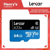 Lexar 64GB High-Performance Micro SDXC UHS-I Card (633X)