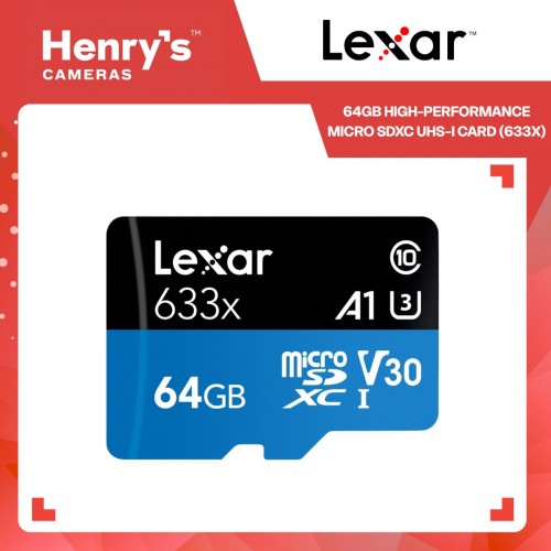 Lexar 64GB High-Performance Micro SDXC UHS-I Card (633X)