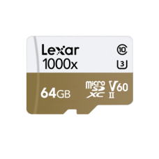 LEXAR 64GB PROFESSIONAL 1000X 150/90MBS MICROSDHC UHS-II WITH READER