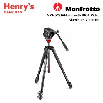 Manfrotto MVH500AH with 190X Aluminum Video Kit [Damaged Box]