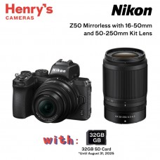Nikon Z50 Mirrorless with 16-50mm and 50-250mm Kit Lens