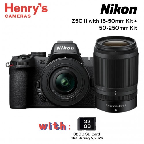 Nikon Z50 II with 16-50mm + 50-250mm Kit Lens