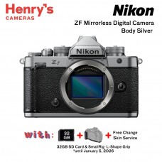 Nikon ZF Mirrorless Digital Camera Body Silver 