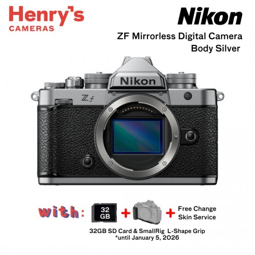 Nikon ZF Mirrorless Digital Camera Body Silver 