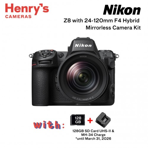 Nikon Z8 with 24-120mm F4 Hybrid Mirrorless Camera Kit 