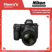 Nikon Z7 with 24-70mm and F to Z mount adapter