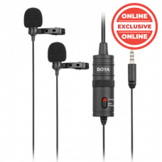 Boya BY-M1DM Dual Omni-Directional Lavalier Mic