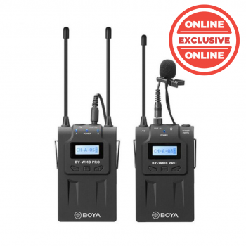 Boya BY-WM8 Pro K1 UHF Dual Channel Wireless Lapel Receiver Boya BY-WM8 Pro K1 UHF Dual Channel Wireless Lapel Receiver