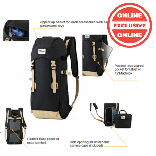 Lowepro Urban+ Klettersack Black