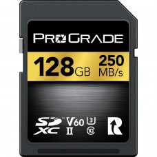 Prograde 128GB SD V60 Gold 250mbps SDXC UHS-II