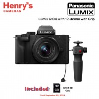 Panasonic Lumix G100 with 12-32mm with Grip