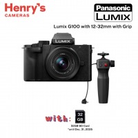 Panasonic Lumix G100 with 12-32mm with Grip
