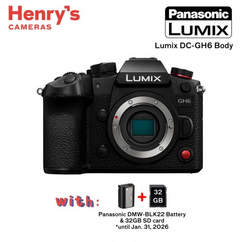 Panasonic Lumix DC-GH6 Body Mirrorless Camera