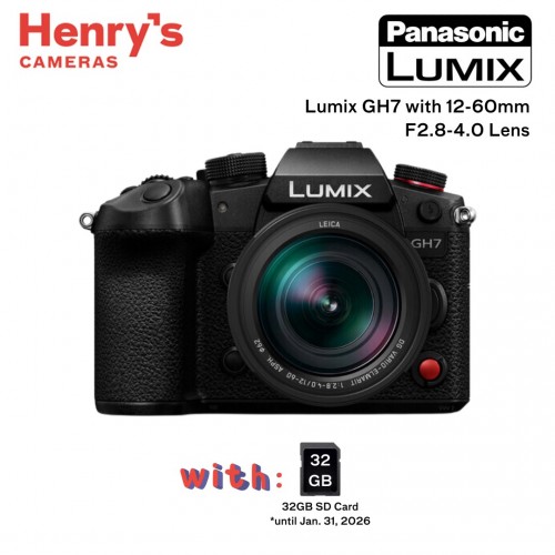 Panasonic Lumix GH7 with 12-60mm F2.8-4 Lens