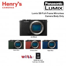 Panasonic Lumix S9 Full Frame Mirrorless Camera Body Only