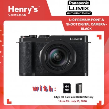 LUMIX L10 Premium Point & Shoot Digital Camera - Black (PRE-ORDER) LUMIX L10 Premium Point & Shoot Digital Camera - Black (PRE-ORDER)