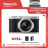Panasonic Lumix L10 Premium Point & Shoot Digital Camera - Silver (PRE-ORDER)